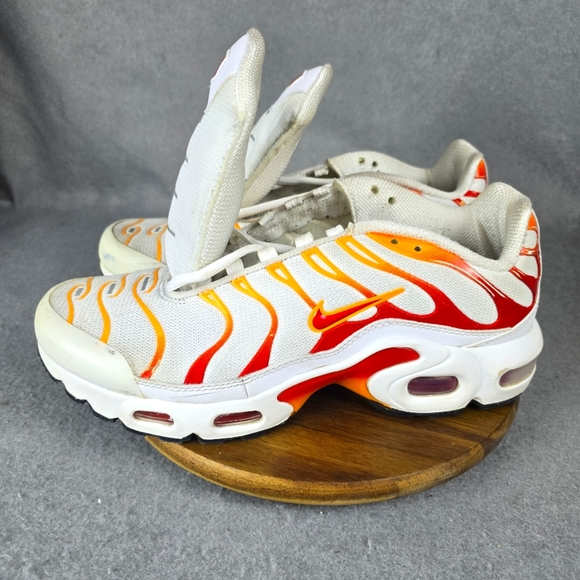 Nike Shoes - Nike Air Max Plus 1 White Red Laser Orange FN3857-100 GS Size 6.5Y Women's 8